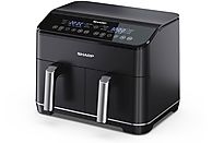 SHARP AF-D82AEB 2x4L Frittierkorb Heißluftfritteuse 1800 Watt schwarz | MediaMarkt SHARP AF-D82AEB 2x4L Frittierkorb Heißluftfritteuse 1800 Watt schwarz | MediaMarkt